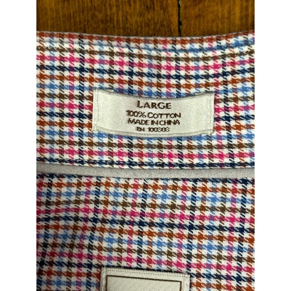 Peter Millar‎ Men’s 100% Cotton Button Down Shirt Size L - Picture 3 of 7